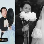 美쳤다…아내 껴안고 윙크 "<b>스윗남</b>"→초호화 하객까지 [엑's...