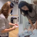 미용사 된 이지현, 열 손가락 쉴 틈 없다…퇴근 후 <b>부친</b> 발 마사지