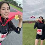 오하영, 마라톤 위해 제주行…한 시간 만에 <b>완주</b>한 '러닝 여신'