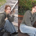 0% 유리알 피부"...강민경, <b>자연광</b>에 반짝이는 '도자기 피부'