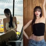 턱받이 아니야?‥이미주, 손바닥만한 크롭티 컬렉션 “놀러 가면 안...