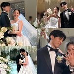 [드루와] [<b>POP</b>이슈]윤선우김가은, 동화 같은 결혼식..이준호·임윤아도...