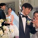 “드레스 발로 차는 <b>테토녀</b>” 김가은, 10년 열애 윤선우와 결혼식...