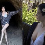 딸’ 조혜정, 수영복+셔츠로 뽐낸 <b>성숙미</b>..요요 없는 늘씬 몸매