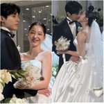 비공개였는데..김가은윤선우 결혼식 깜짝 공개! '드레스 걷어차는...