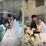 [댓글부탁해] ‘10년 열애’ 윤선우김가은, 눈부신 결혼식 현장...