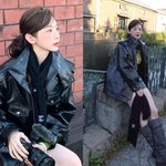 강민경, <b>사복</b> 여신의 감각이란…새로 꺼낸 퀄팅재킷에 C사 머플러...