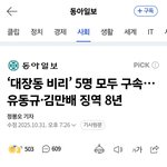 ‘대장동 비리’ 5명 모두 구속…유동규·<b>김만배</b> 징역 8년