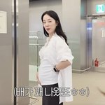 '44세 임신' 박은영, 딸 배는 확실히 다르네.."귀엽게 나왔다"