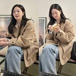 41살인데 엄마한테 혼나는 딸! 스타일도 청순 여친 미모 재킷 <b>데일리</b>룩