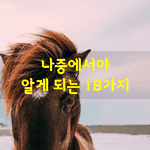 [좋은글] [좋은글]  <b>나중</b>에서야 알게 되는 18가지