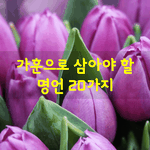 [좋은글] [좋은글] 대대손손 가훈으로 삼아야 할 명언 20가지