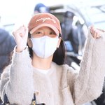 [현장포토] "굿모닝, 러블리~"...<b>지수</b>, 해맑은 입국