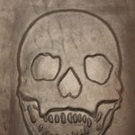 [가죽공예] 가죽 공예-<b>해골</b> 디자인 가죽 엠보싱