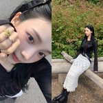 [<b>IS</b>하이컷] 카리나, 앉아 있어도 완벽한 S라인… 잡티 하나 없는...