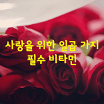 [좋은글] [좋은글] 사랑을 위한 일곱가지 필수 비타민