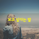[좋은글] [좋은글] 보고 싶다는 말은