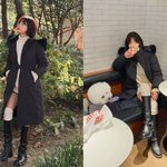 돌싱 기은세, 패딩 안에 숏<b>팬츠</b>‥햄버거 먹어도 완벽한 각선미