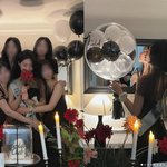 결혼 2주 앞두고 브라이덜 샤워..단발+<b>검정</b>드레스 '사랑스러워'