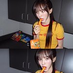 “빛나는 스낵 타임”…웬디, 유쾌한 눈빛으로→<b>활기</b> 가득한 겨울밤