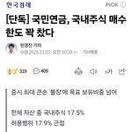 [단독] 국민연금, 국내주식 <b>매수</b> 한도 꽉 찼다