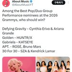 캣츠아이도 그래미 <b>후보</b>에 오른거야?