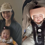 손담비 7개월 딸, 두상 교정 시작…"<b>헬멧</b> 써서 기분 별로"