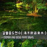 [좋은글] 갈불음도천수渴不飮盜泉水 - <b>목말</b>라도 도천 샘물은 마시지...