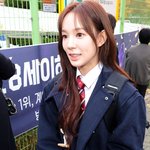 [포토]이즈나 유사랑, 설레이는 수능길