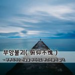 부앙불괴俯仰不愧 - 구부리거나 하늘을 우러러도 <b>부끄러움</b>이 없다.