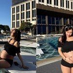  <b>만삭</b> 비키니로 뽐낸 아름다운 D라인.. 박현호 "사랑스러워"...