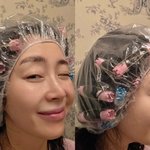 <b>송윤아</b>, 셀프 펌 하며 깜찍 표정 "10분 뒤 어떻게 돼있을지"...