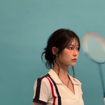 프나 백지헌, 테니스 스커트 휘날리며 청순하게…잘록 허리에 셔틀콕도...