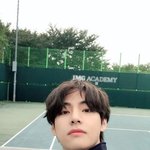 달려라 방탄 테니스편 현장 셀카 <b>뷔</b>