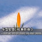 두점방맹杜漸防萌 – 퍼지기 전에 막아 싹이 못나오게 하다, <b>미연</b>에 방지하다.