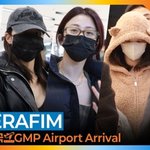 [베스트클릭] 르세라핌, 마스크로 못 가리는 비주얼 (입국) [뉴스엔<b>TV</b>]