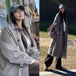  훌쩍 떠난 <b>경주</b>! 가을 낭만 제대로 여유로운 루즈핏 트렌치코트...