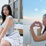 '이용대 열애설' 에이프릴 윤채경, <b>청순</b>한 근황