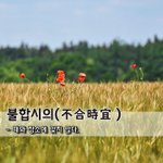 [좋은글] [좋은글] 불합시의不合時宜 - 때와 <b>장소</b>에 맞지 않다.