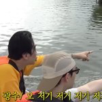 찐 <b>야생</b> 악어를 본 멤버들 반응 다 다른 거...