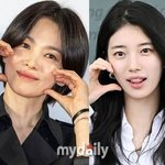 송혜교, 수지 '깜짝 선물'에 웃었다…여전한 <b>미녀들</b>의 우정