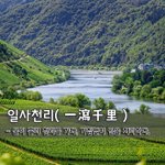 일사천리一瀉千里 - 물이 흘러 천리를 가다, 거침없이 일을 <b>처리</b>하다.