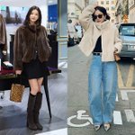 옷 다른 느낌! ‘일상 <b>VS</b> 격식’ 다 예뻤다 페이크 퍼 재킷룩