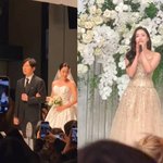 결혼 사진떴다, 셀프 축가 '<b>대박</b>'+하정우 축사 포착 "신부가...