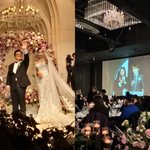 윤정수, 유쾌한 결혼식..<b>신랑</b> 입장에 춤→풍차 돌리기까지 [스타이슈]