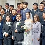 [단독]'결혼' 윤정수원진서 곁에 김숙도 활짝→31년 만에 첫 축가...