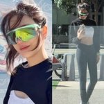 이지아, <b>LA</b>서 레깅스 차림 러닝룩 포착...선명한 '복근' 시선강탈