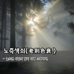 [좋은글] 노즉색쇠老則色衰 - 늙으면 사람의 빛이 다해 <b>소멸</b>하다.