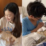  벌써 母 얼굴 보이는 '<b>생후</b> 한달차'...8세 子는 육아 동지...