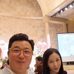 윤정수원진서, 부부로 류시원 돌잔치 <b>참석</b>..행복 가득한 얼굴